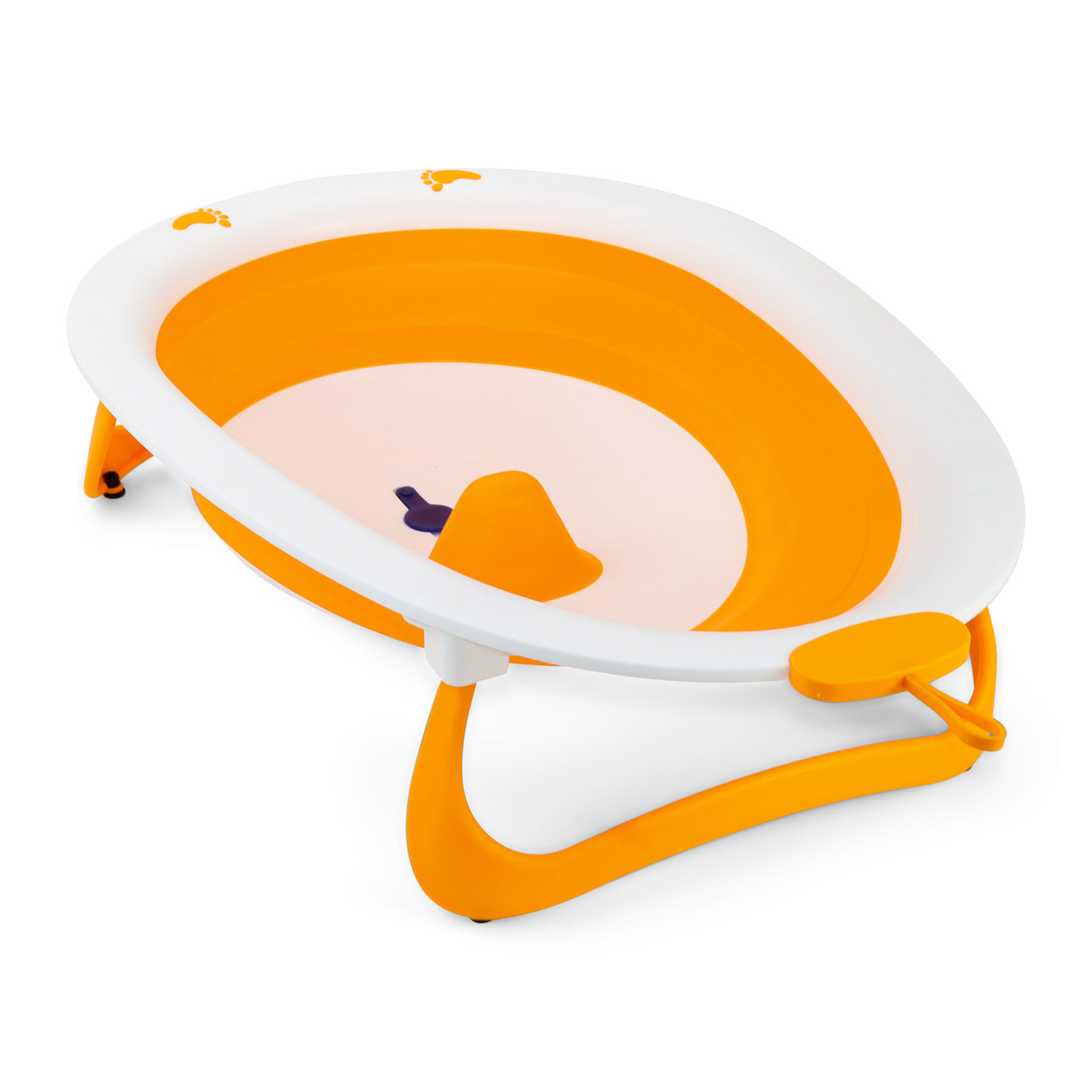 Babybadje - 2 in 1 Opvouwbaar - Compact - kinderbad - Oranje